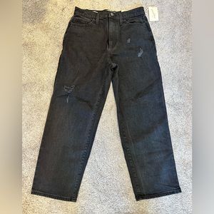 Universal Thread vintage straight black denim 28/6 Womens BNWT